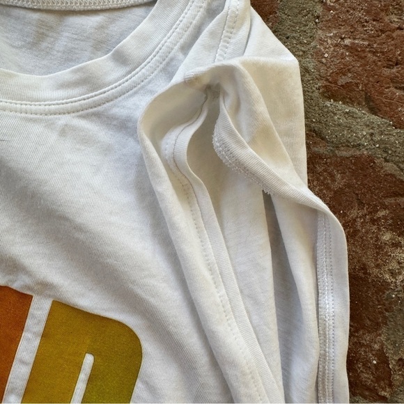 RARE Lululemon Proud & Present Women's White Rainbow Muscle Tank Top Size 12 - Picture 3 of 16